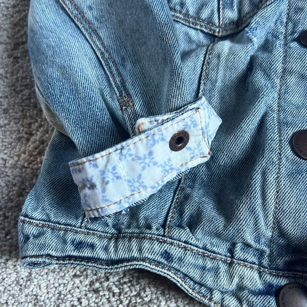 Girls “Distressed” Jean Jacket